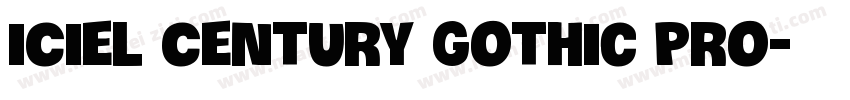 iCiel Century Gothic Pro字体转换